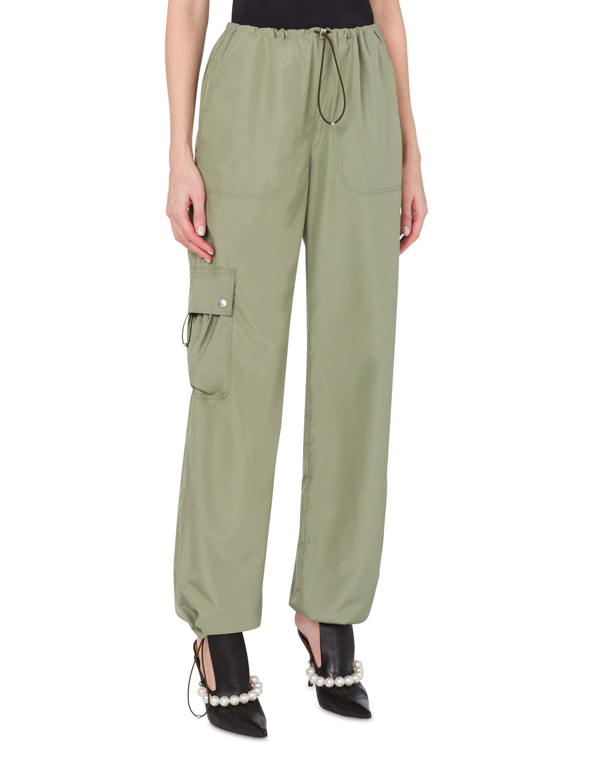 Pantalon en taffetas - Green