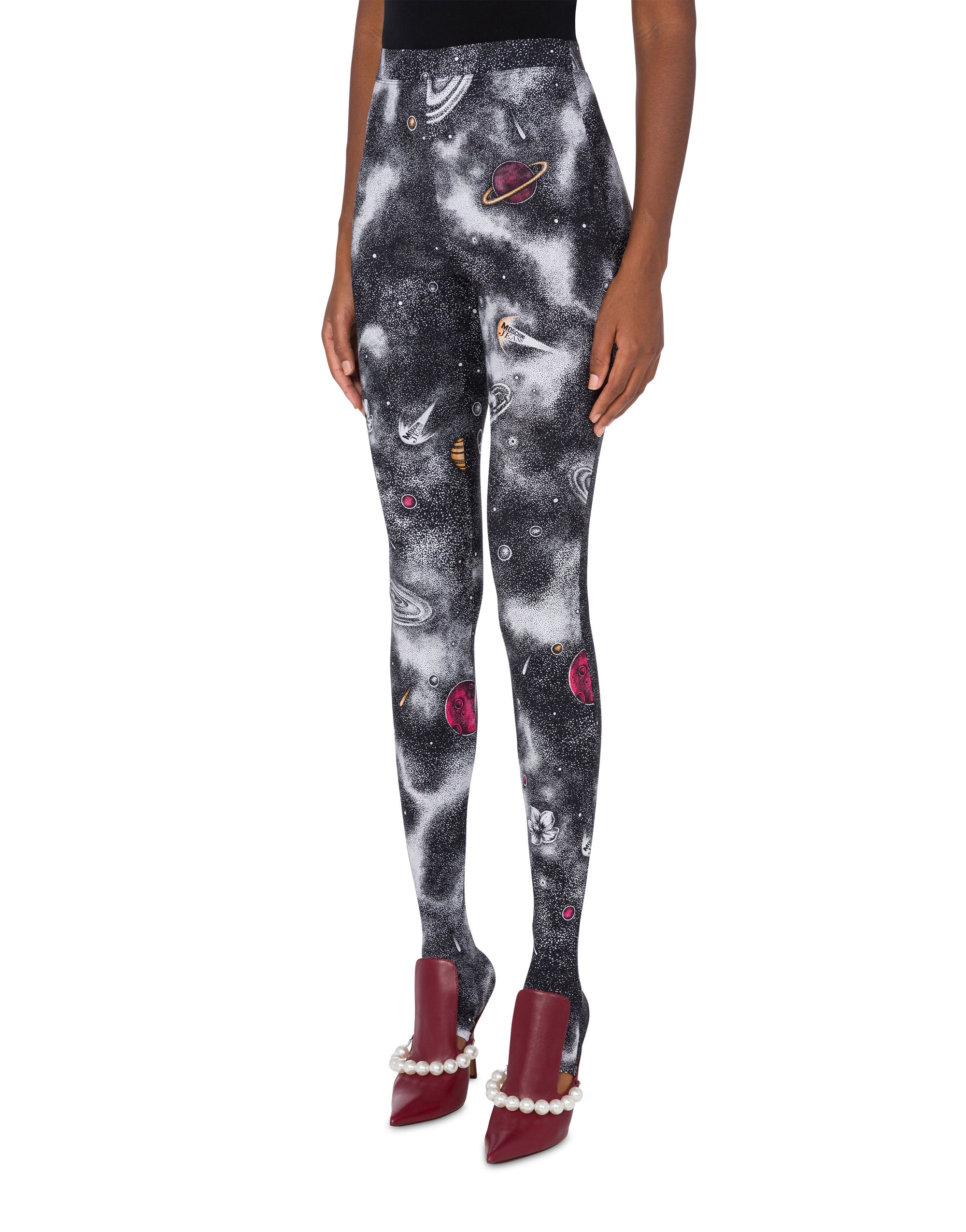 Leggings in lycra Space Print
 - Grey