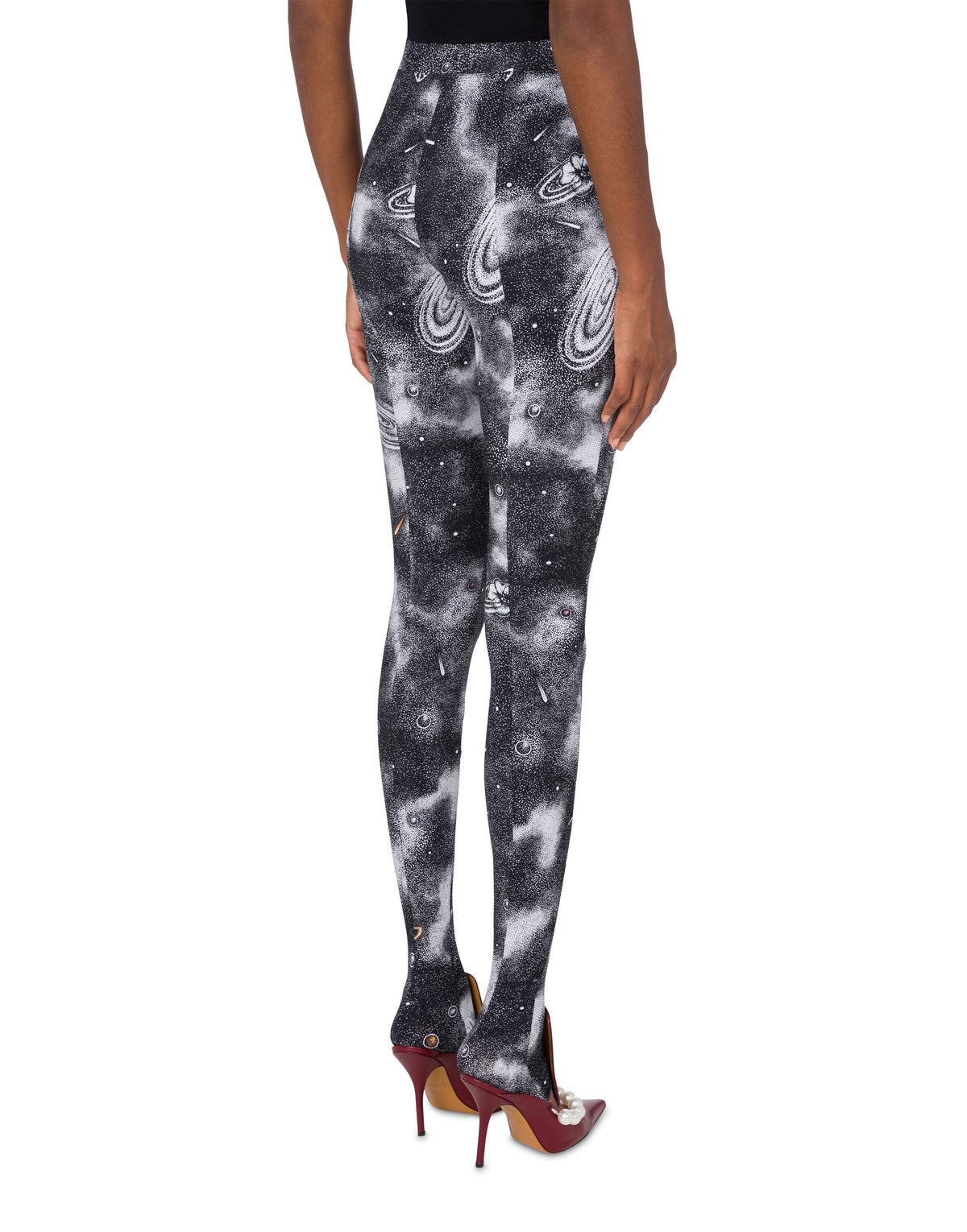 Leggings in lycra Space Print
 - Grey