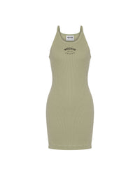 Robe courte en coton stretch - Green