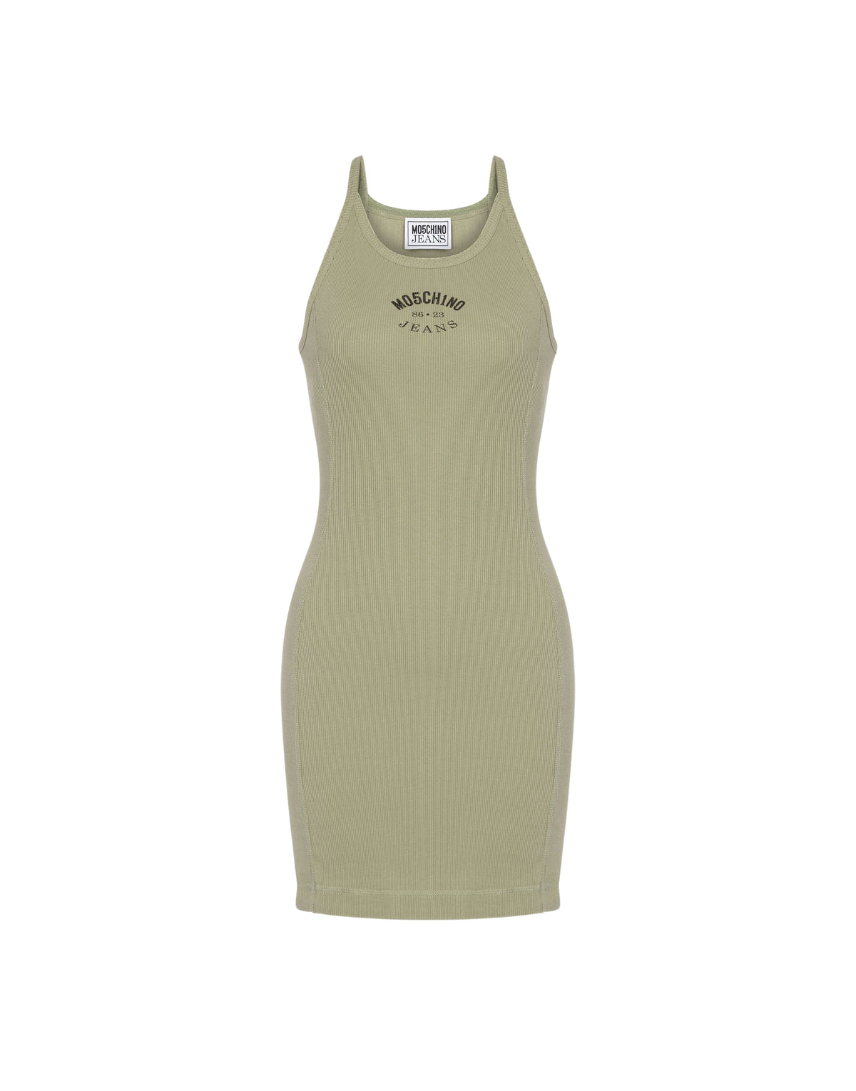 Robe courte en coton stretch - Green