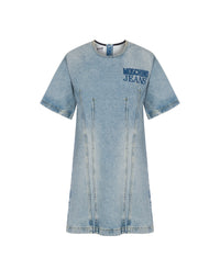 Robe courte en denim - Blue