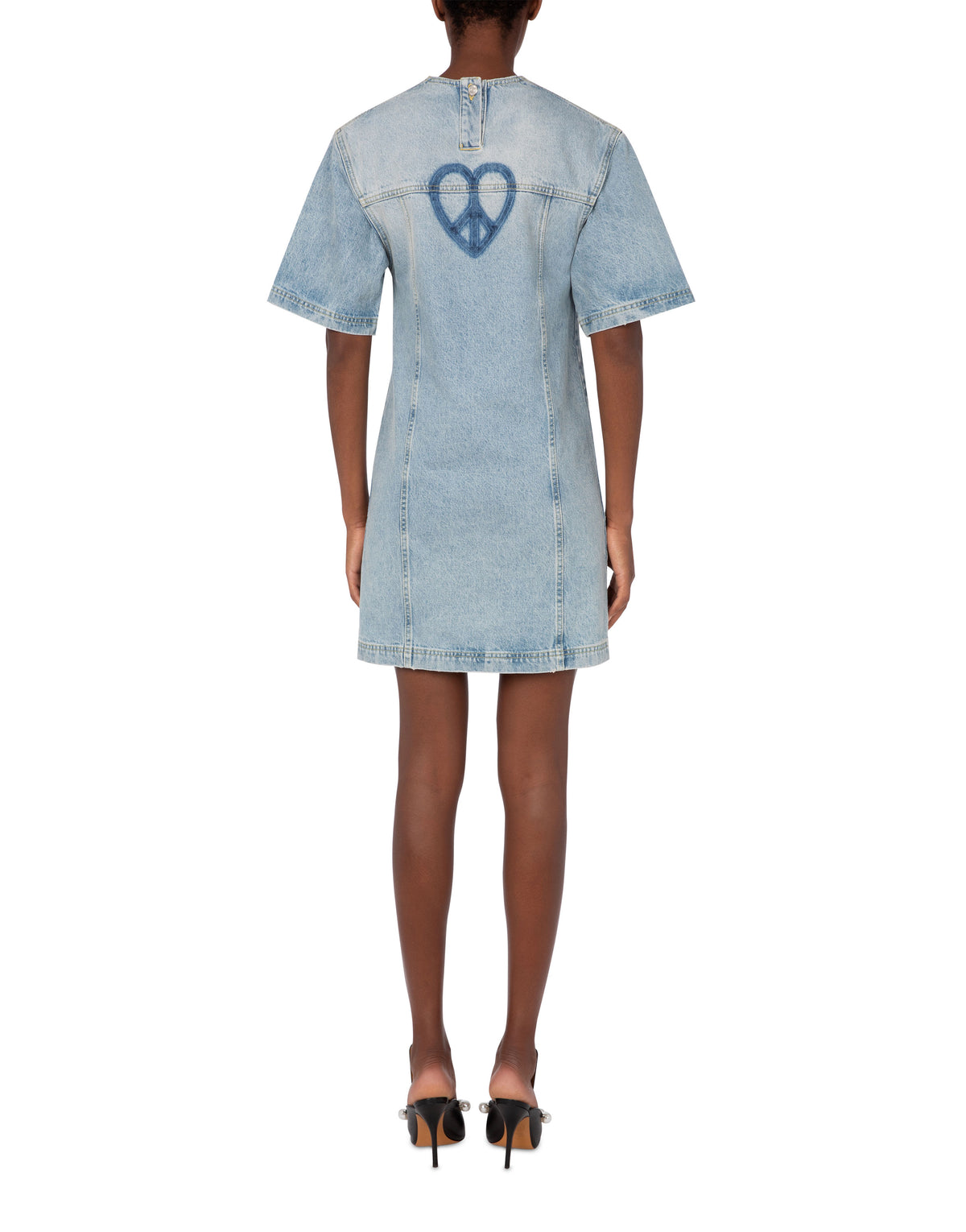 Smart Codes short denim dress - Blue