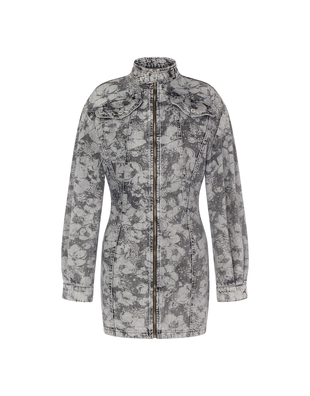 Robe courte en denim - Grey