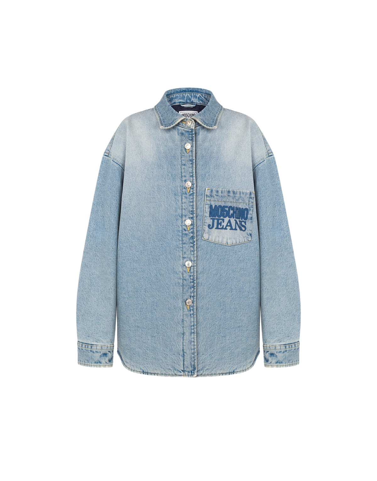 Chemise à poche en denim - Blue