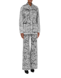 Veste à découpe en denim - Grey