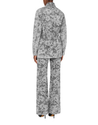 Veste à découpe en denim - Grey