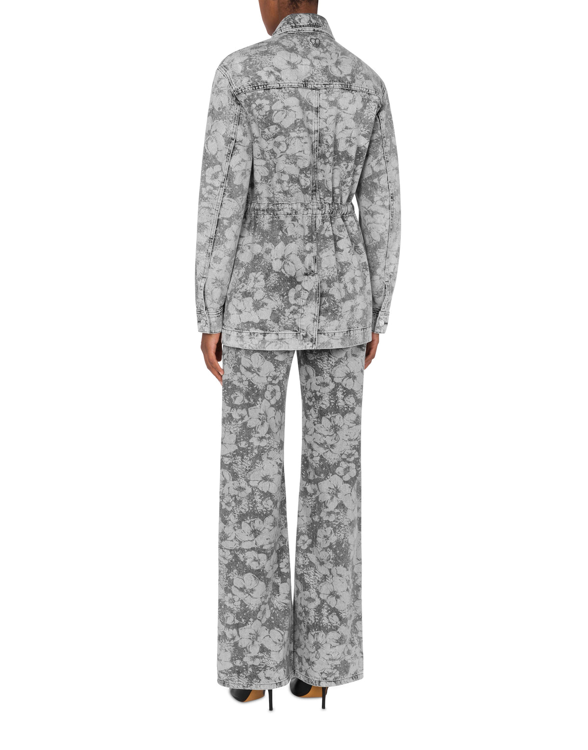Veste à découpe en denim - Grey