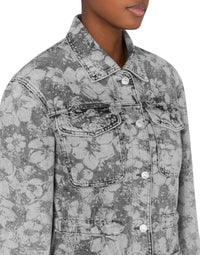 Veste à découpe en denim - Grey