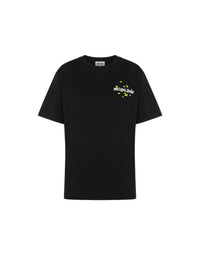 T-shirt à logo imprimé en coton - Black