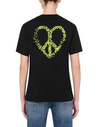 T-shirt à logo imprimé en coton - Black