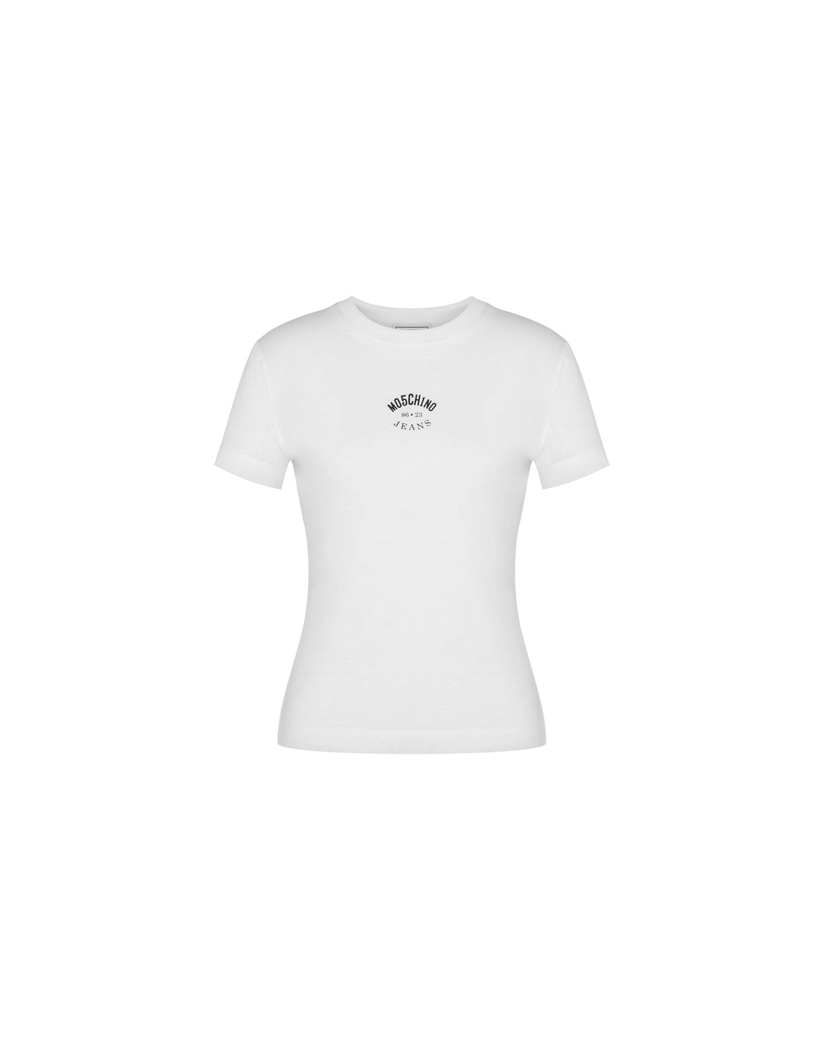 Jersey T-shirt with logo - White