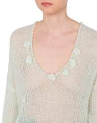 V-neck knitwear - Green