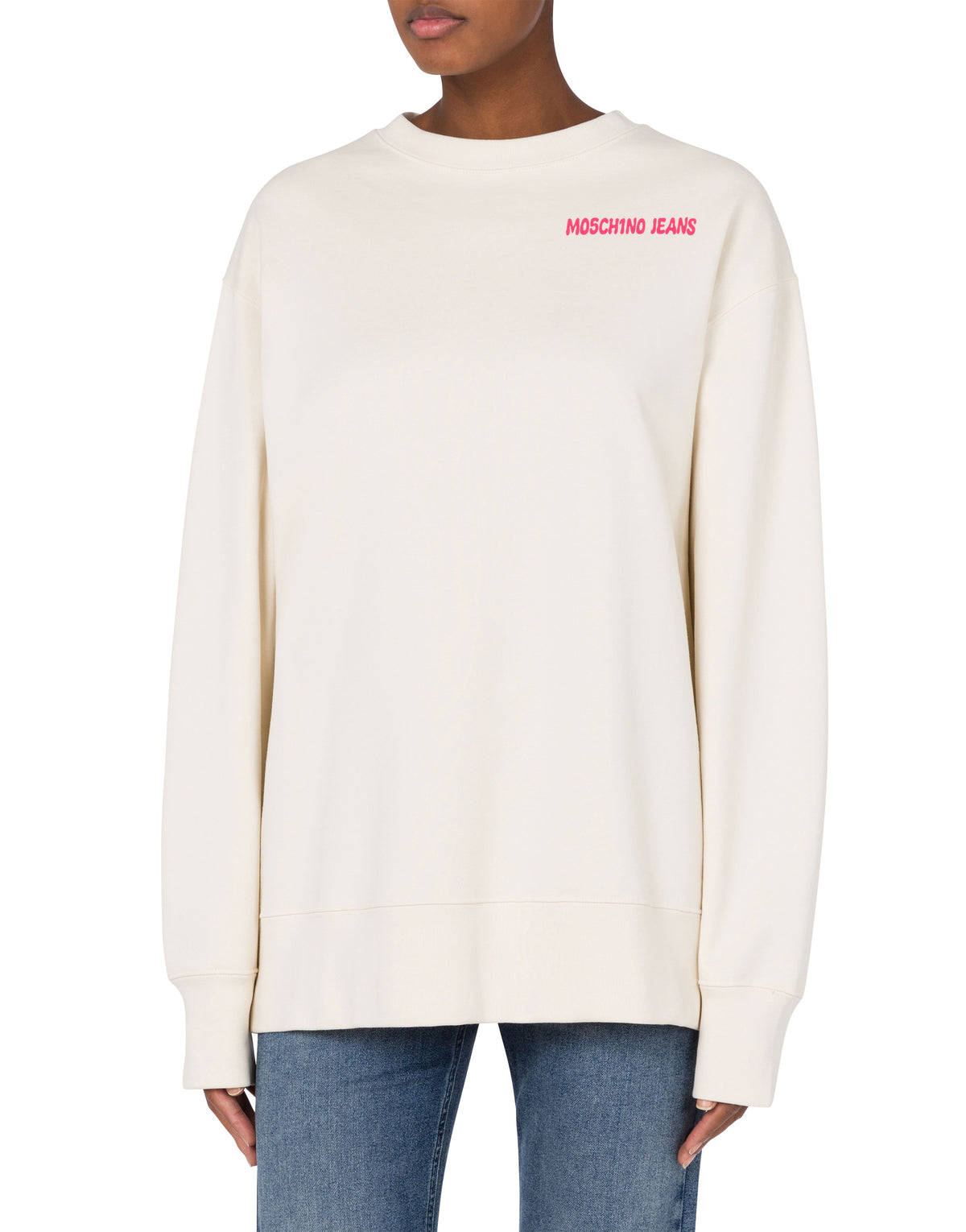 Crewneck sweatshirt Moschino Jeans - White