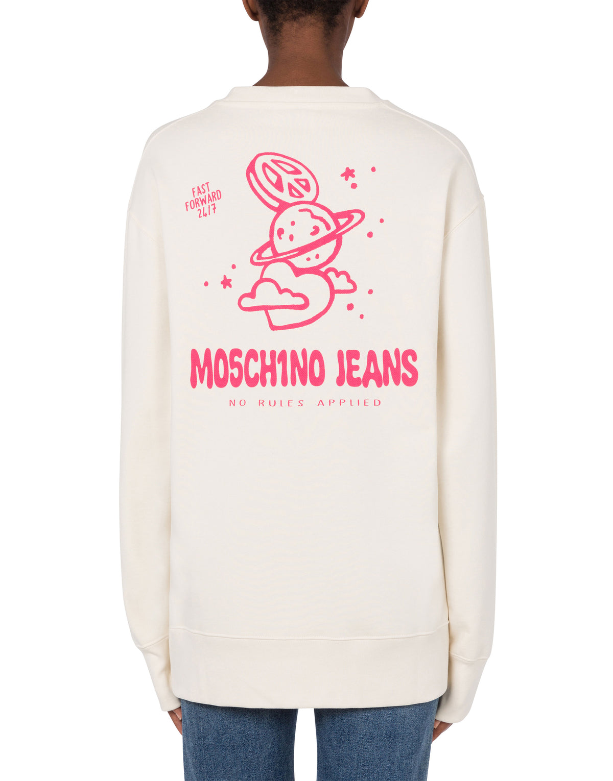 Crewneck sweatshirt Moschino Jeans - White