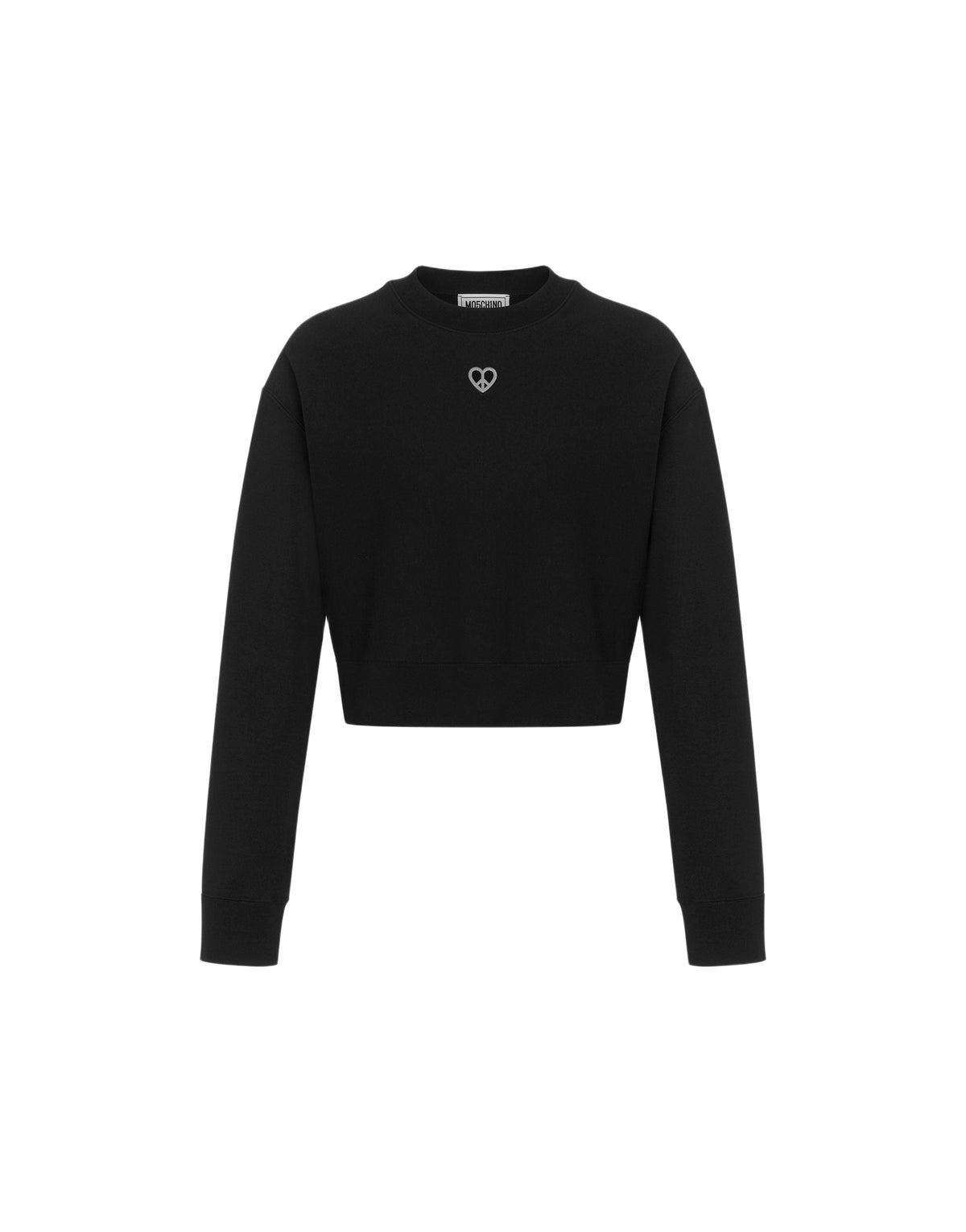 Sweatshirt court en coton - Black