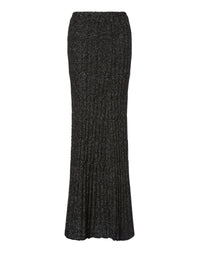 Jupe longue en ruban de laine et coton - Dark Grey