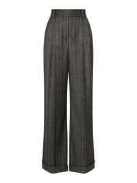 Pantalon taille basse à rayures - Dark Grey