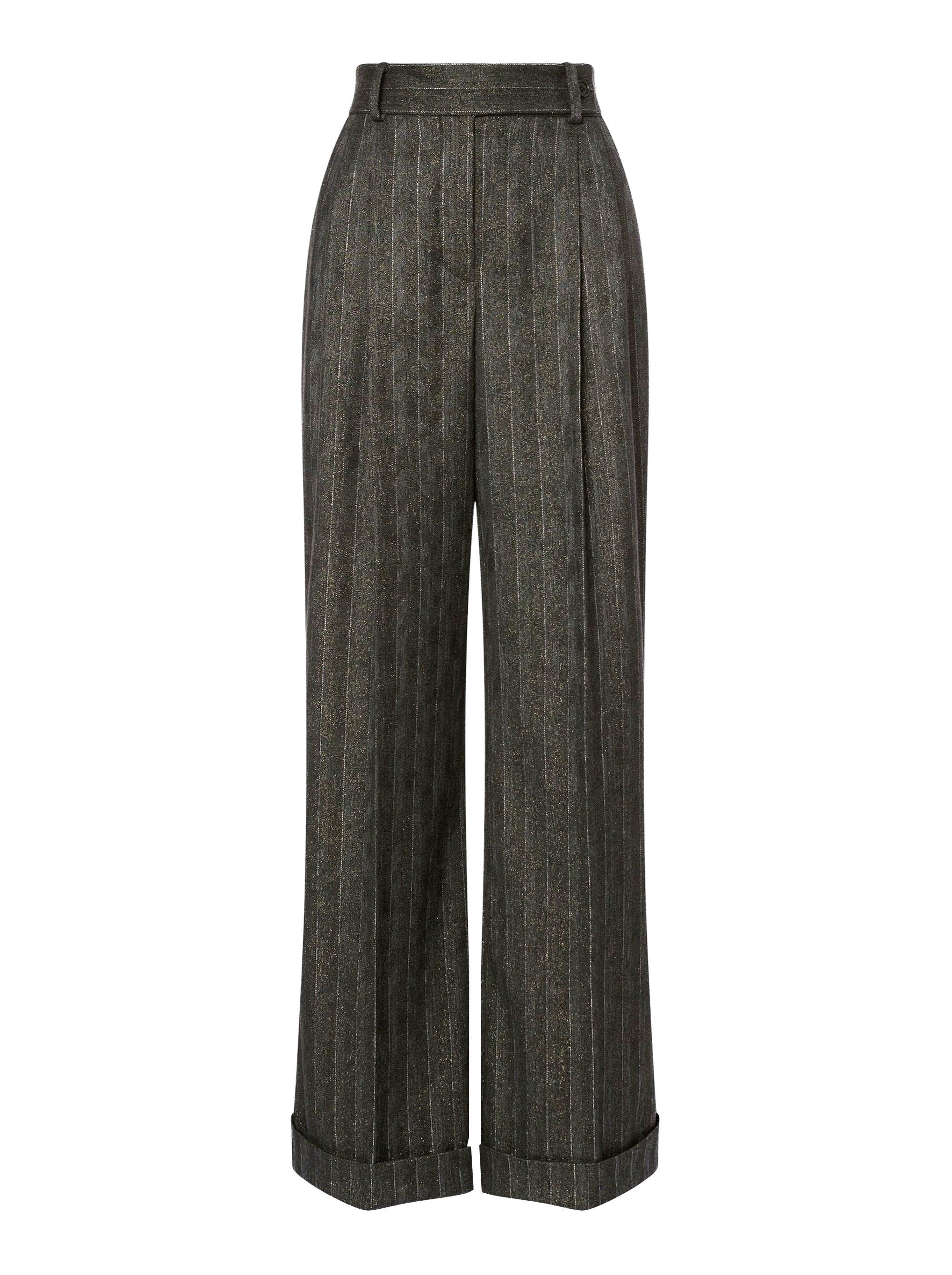 Pantalon taille basse à rayures - Dark Grey