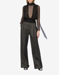 Pantalon taille basse à rayures - Dark Grey