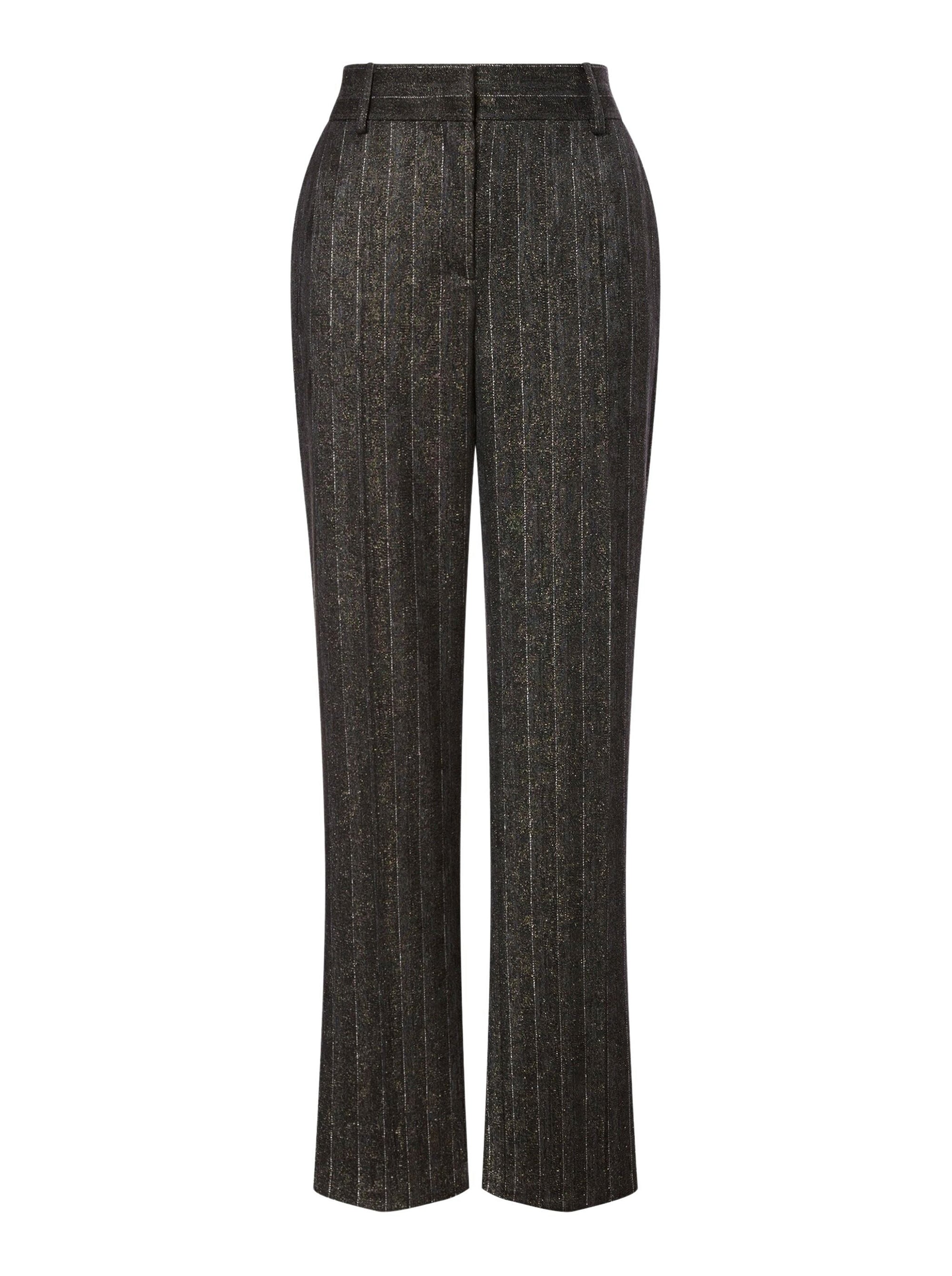 Pantalon taille basse à rayures - Dark Grey