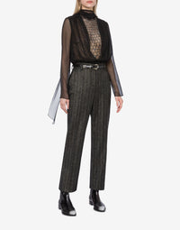 Pantalon taille basse à rayures - Dark Grey