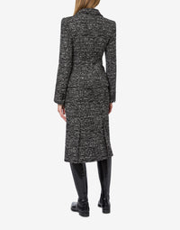 Tweed button-down jacket - Dark Grey