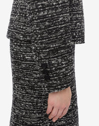 Tweed button-down jacket - Dark Grey