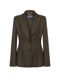 Veste en sergé flammé - Green