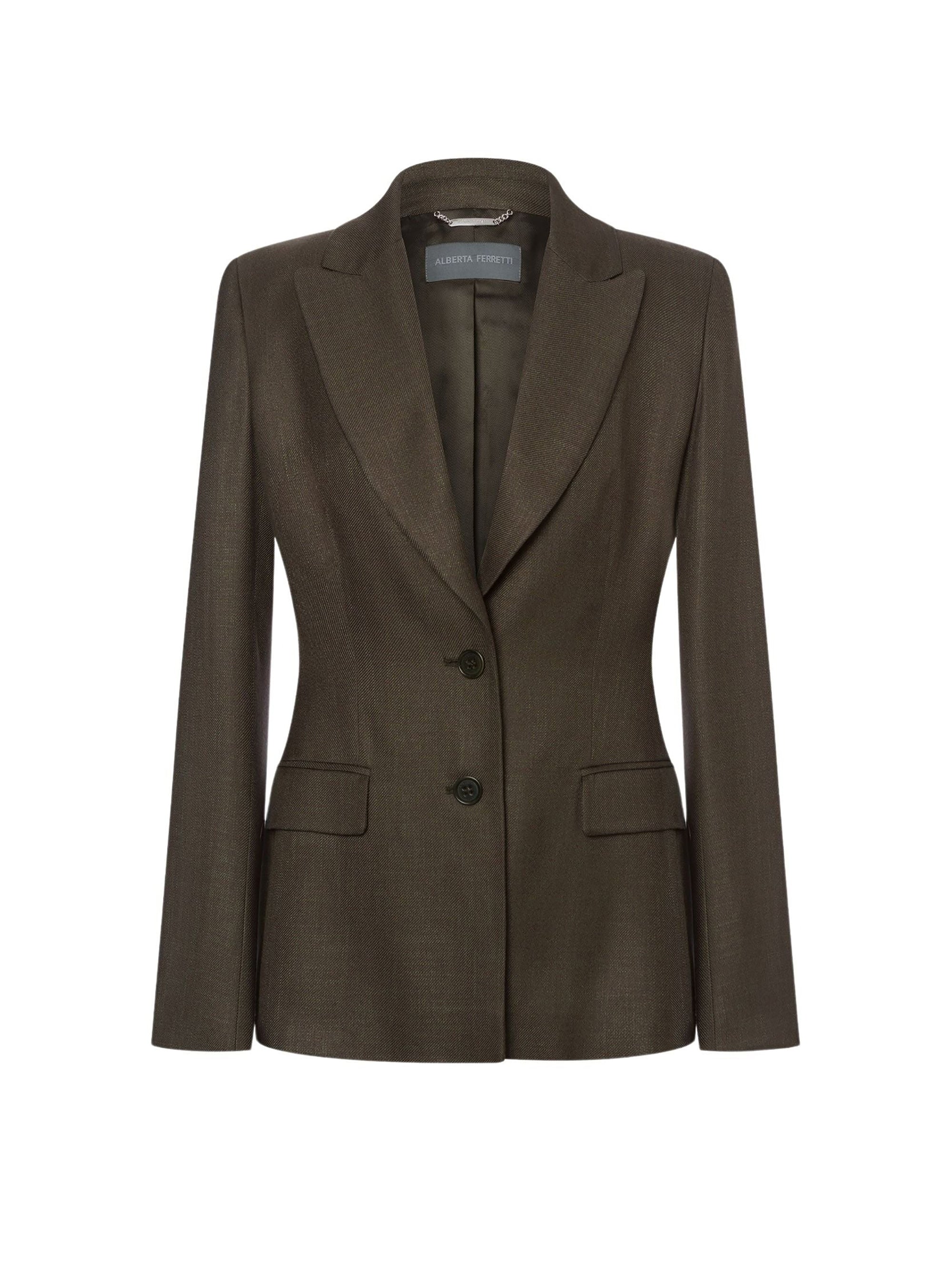 Veste en sergé flammé - Green