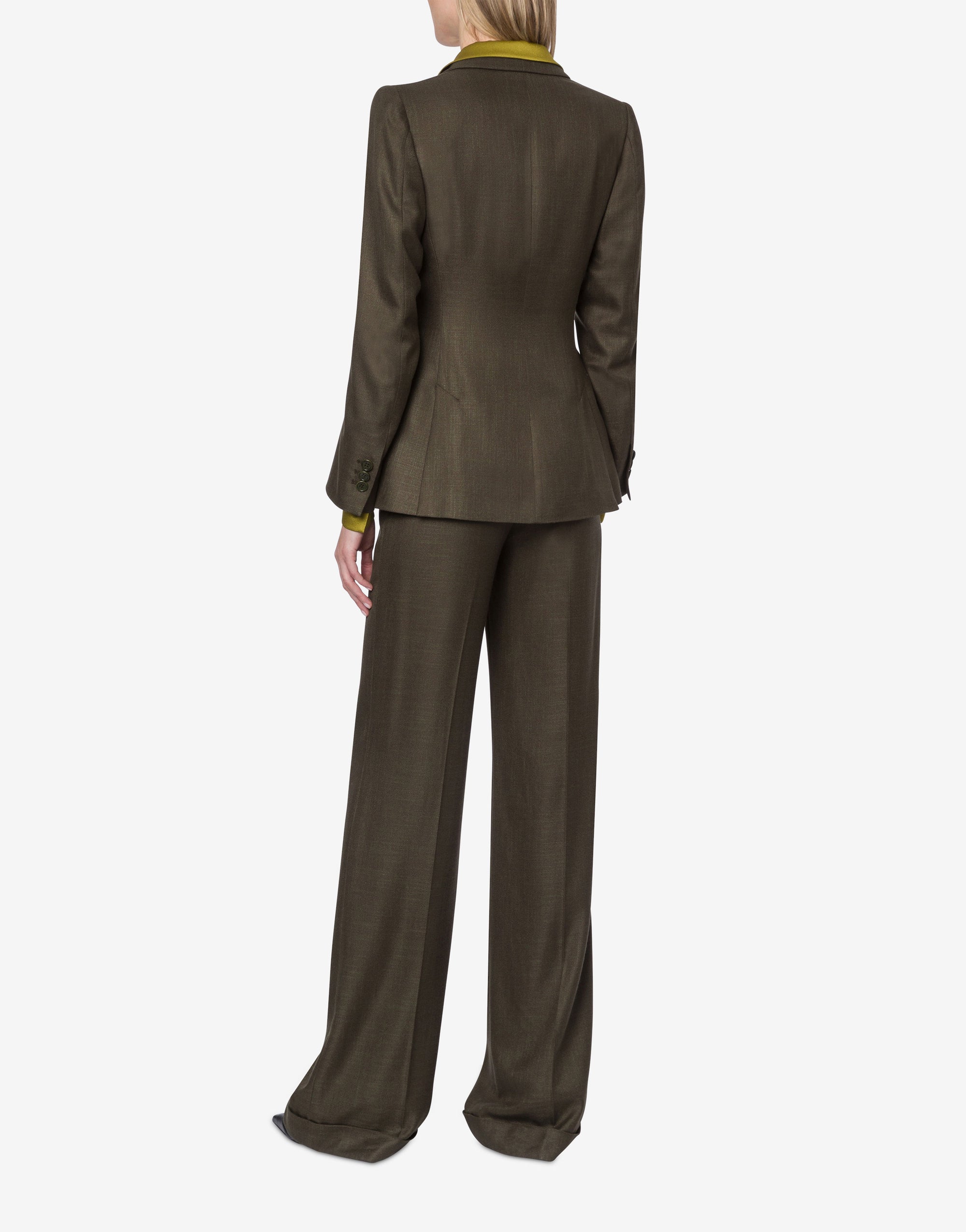 Veste en sergé flammé - Green