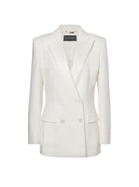 Veste croisée stretch - Ivory
