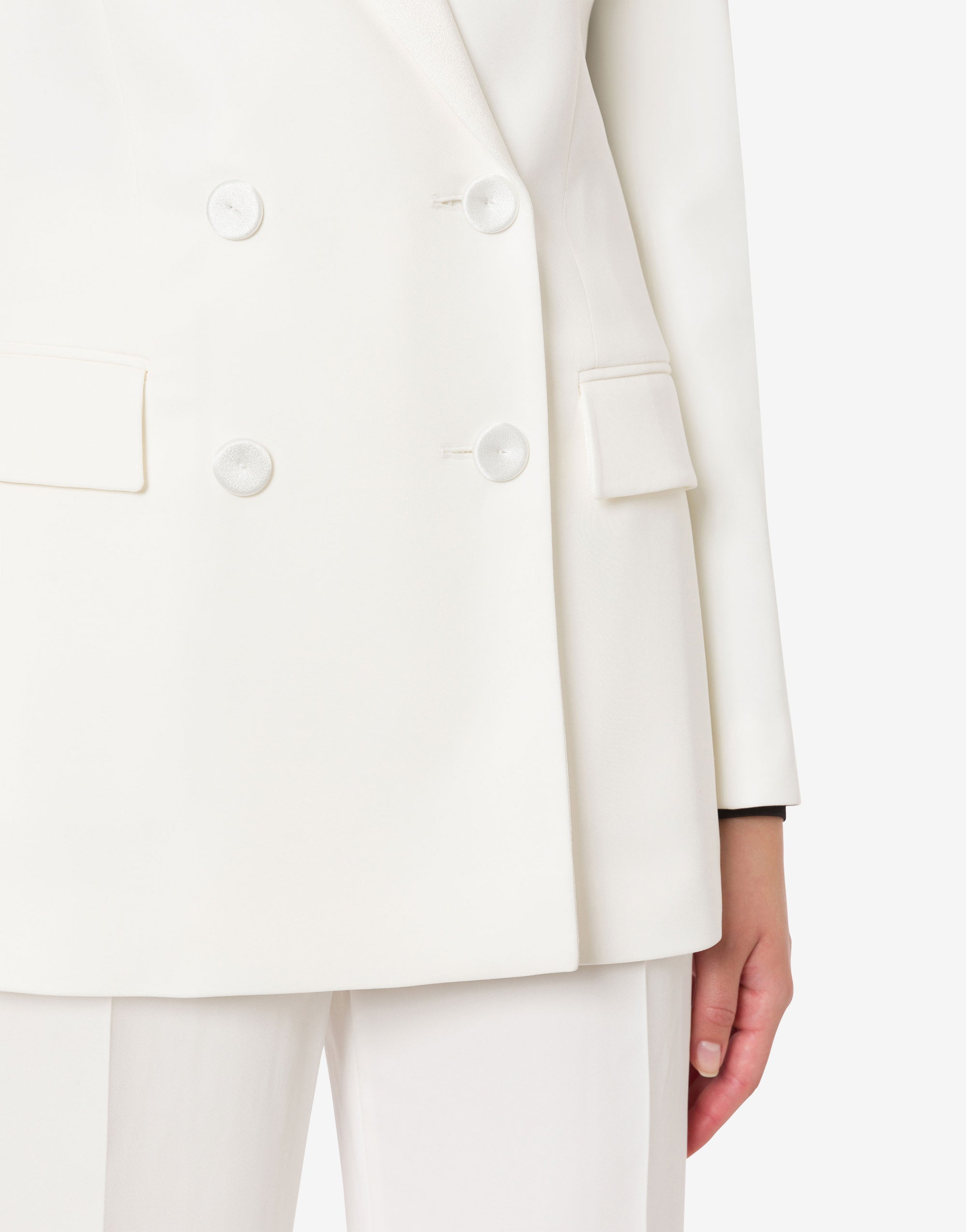 Veste croisée stretch - Ivory