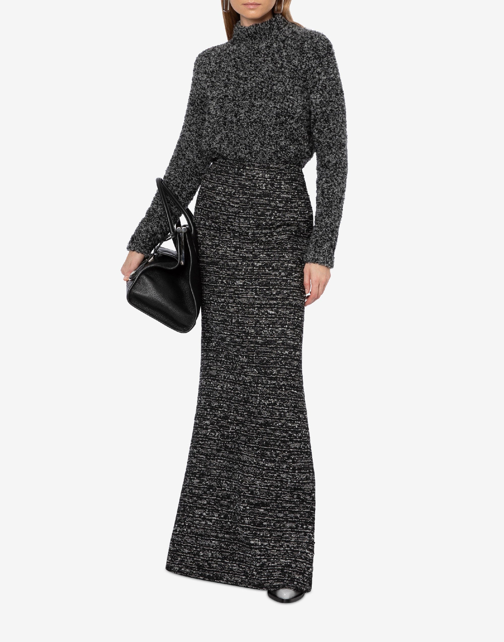 Pull en laine bouclé - Dark Grey