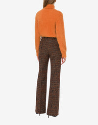 Wool turtleneck jumper - Orange