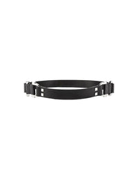 Ceinture en cuir à boucle métallique - Black