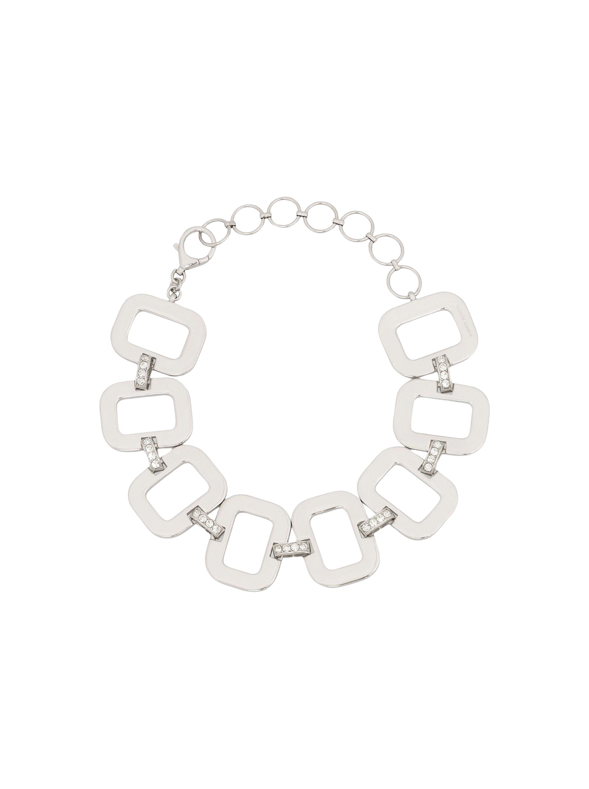 Collier ras-du-cou à strass - Silver
