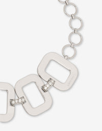 Collier ras-du-cou à strass - Silver