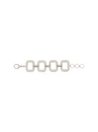 Bracelet en métal avec strass - Silver