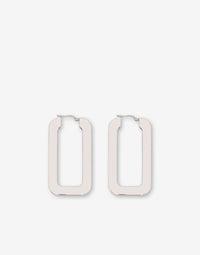 Boucles d’oreilles en métal avec strass - Silver