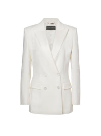 Veste croisée stretch - Ivory