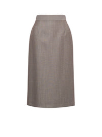 Wool midi skirt - Dark Grey