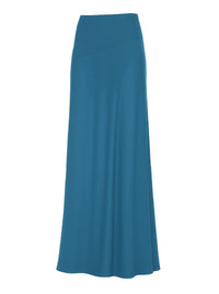Long skirt in silk blend - Grey