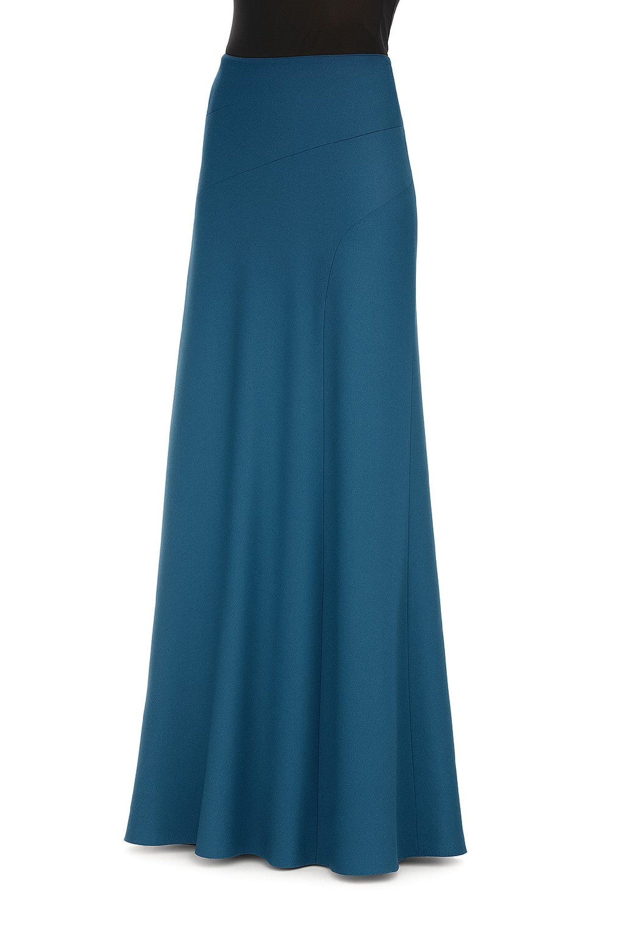 Long skirt in silk blend - Grey
