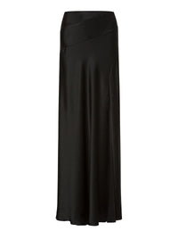Silk blend maxi skirt - Black