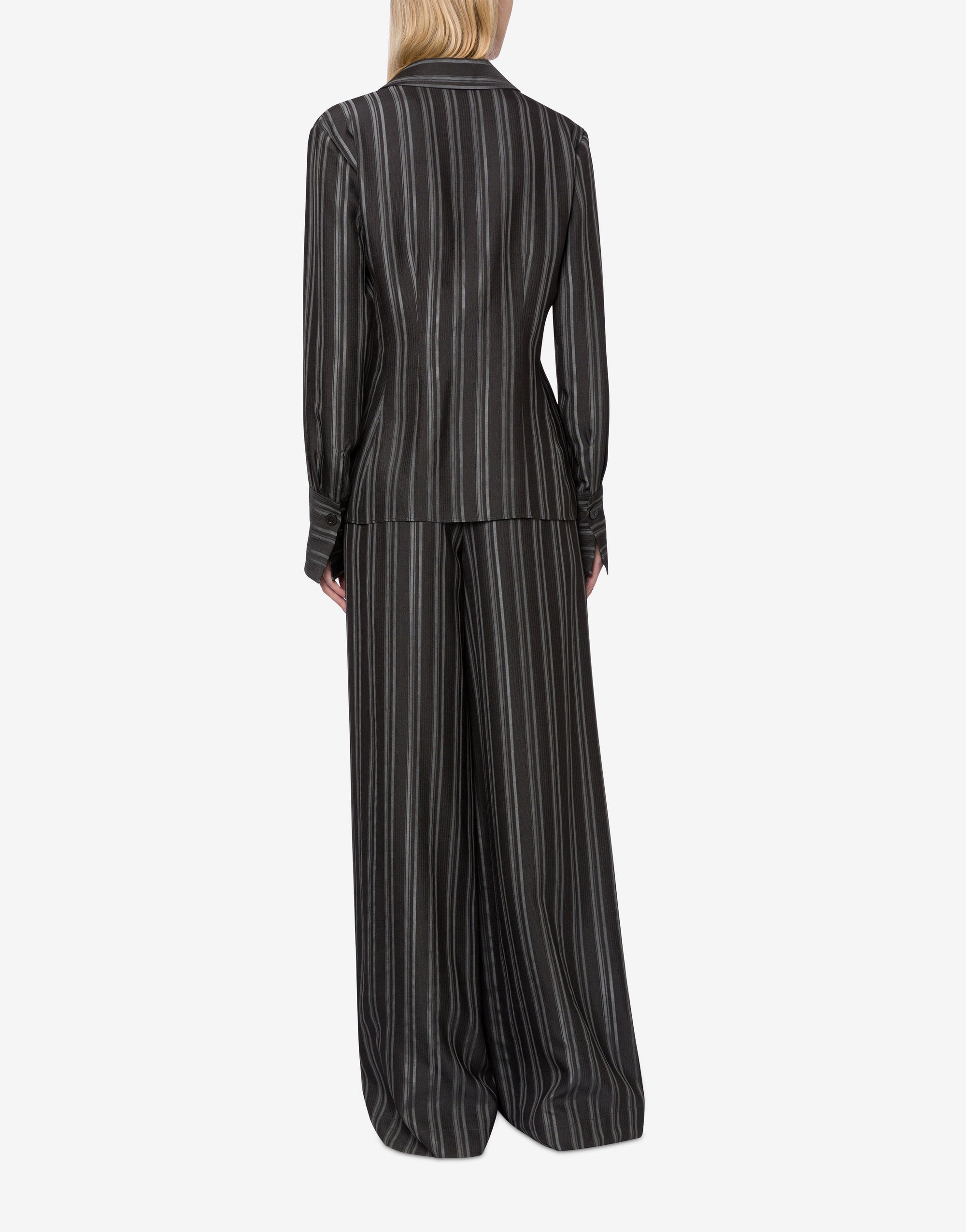Chemise en maille rayée - Dark Grey