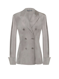 Chemise croisée en taffetas - Grey