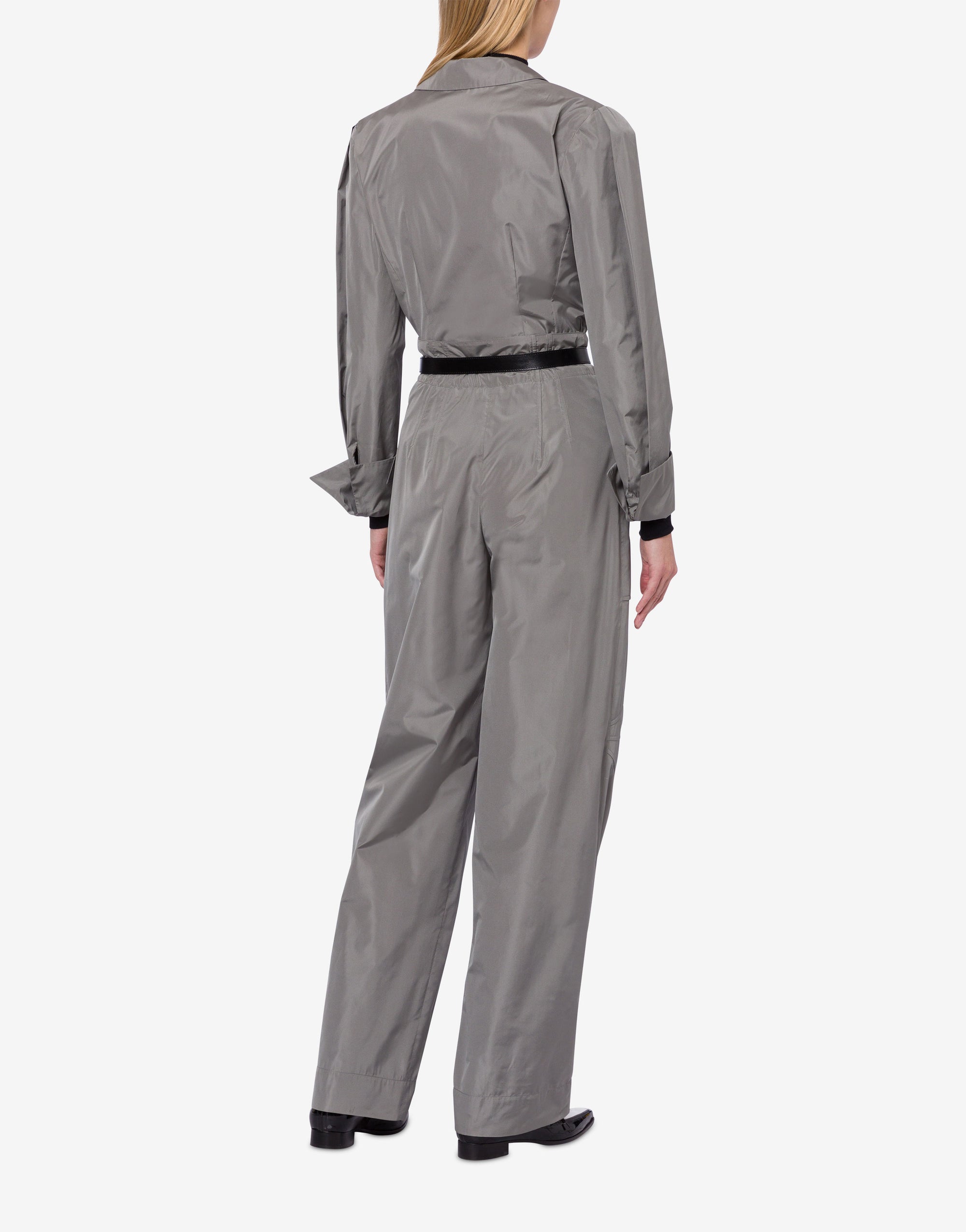 Chemise croisée en taffetas - Grey