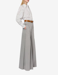 Pantalon oversize en gabardine de coton - Grey