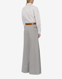 Pantalon oversize en gabardine de coton - Grey